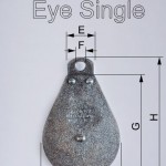pulley fixed eye single